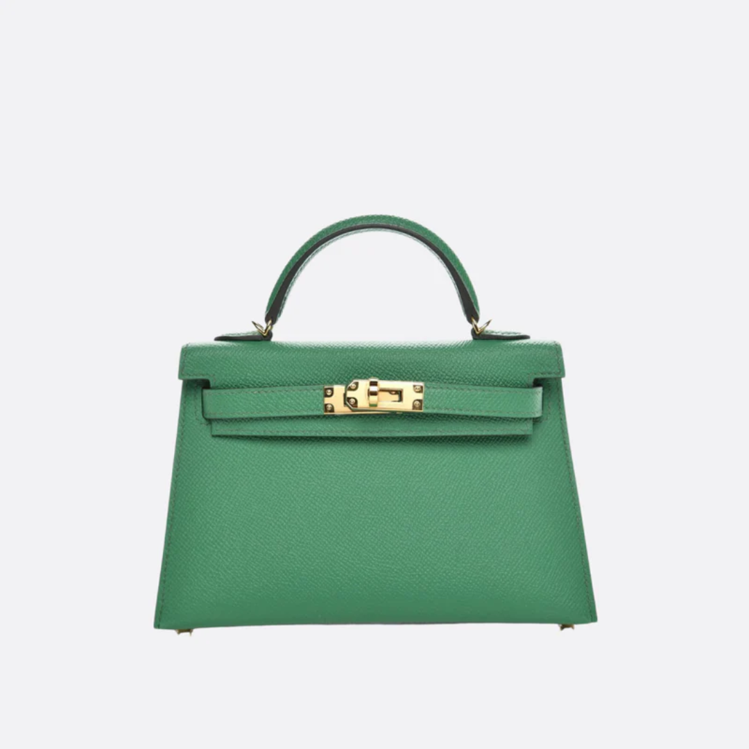 Bag 20 Kly with Gold Hardware in Green