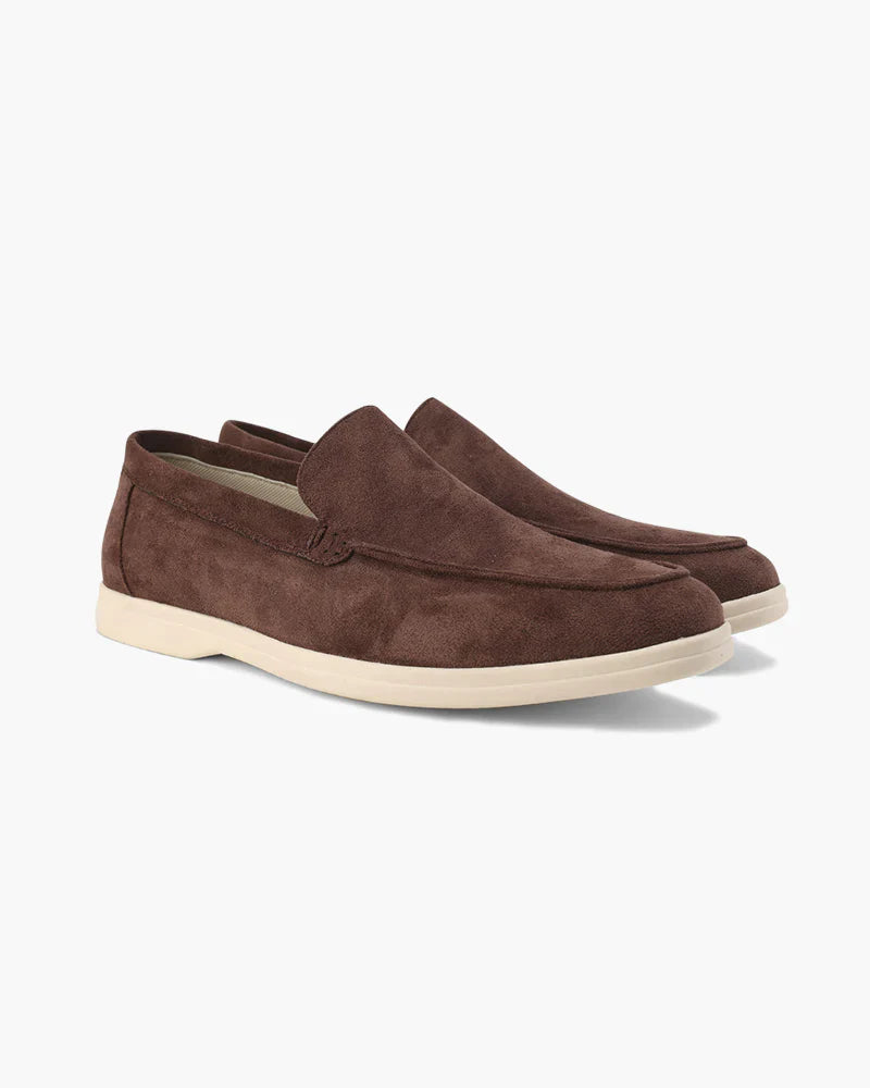 Classic Old Money Suede Loafers For Men