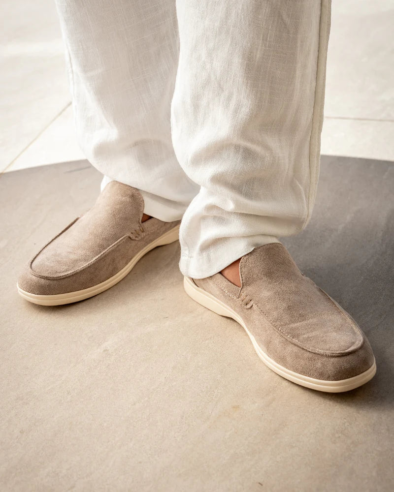 Classic Old Money Suede Loafers For Men