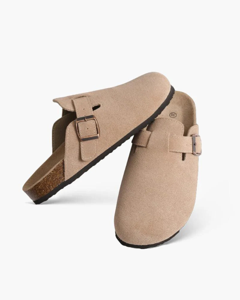Classic Old Money Suede Clogs