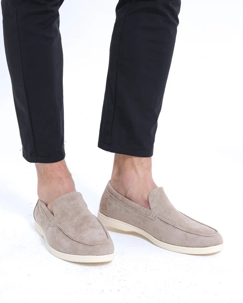 Classic Old Money Suede Loafers For Men