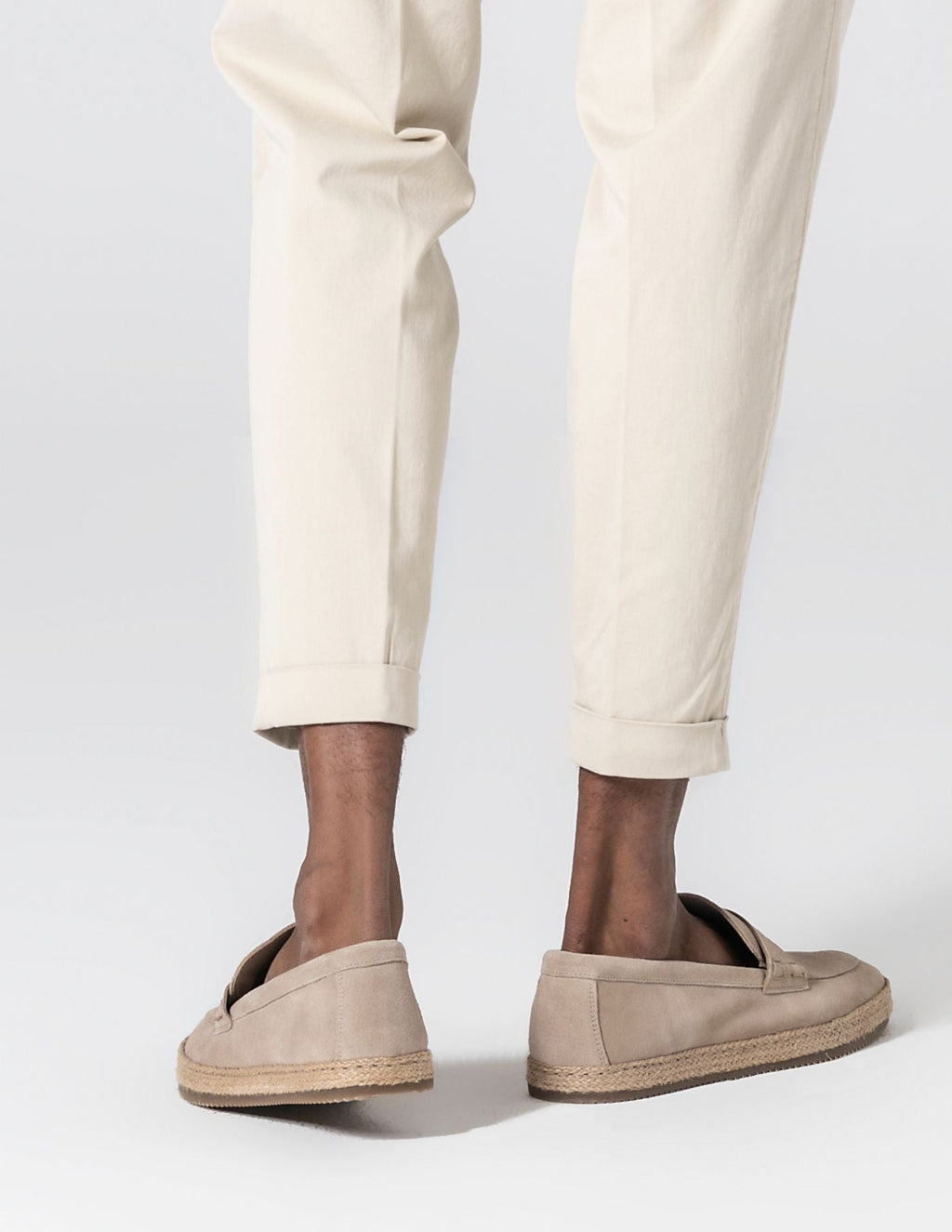 Old Money Suede Raffia Loafers