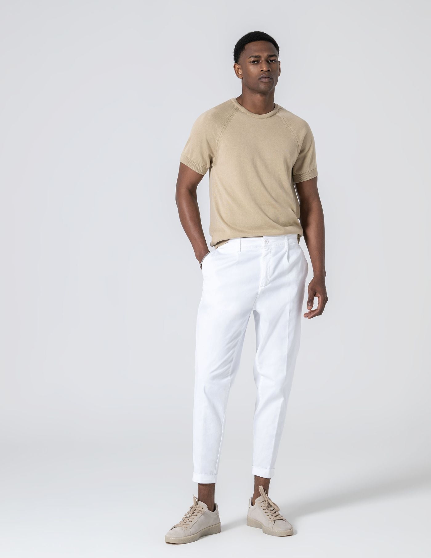 Old Money Cropped Chino Trousers