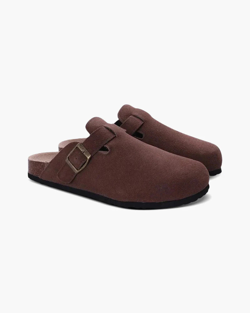 Classic Old Money Suede Clogs
