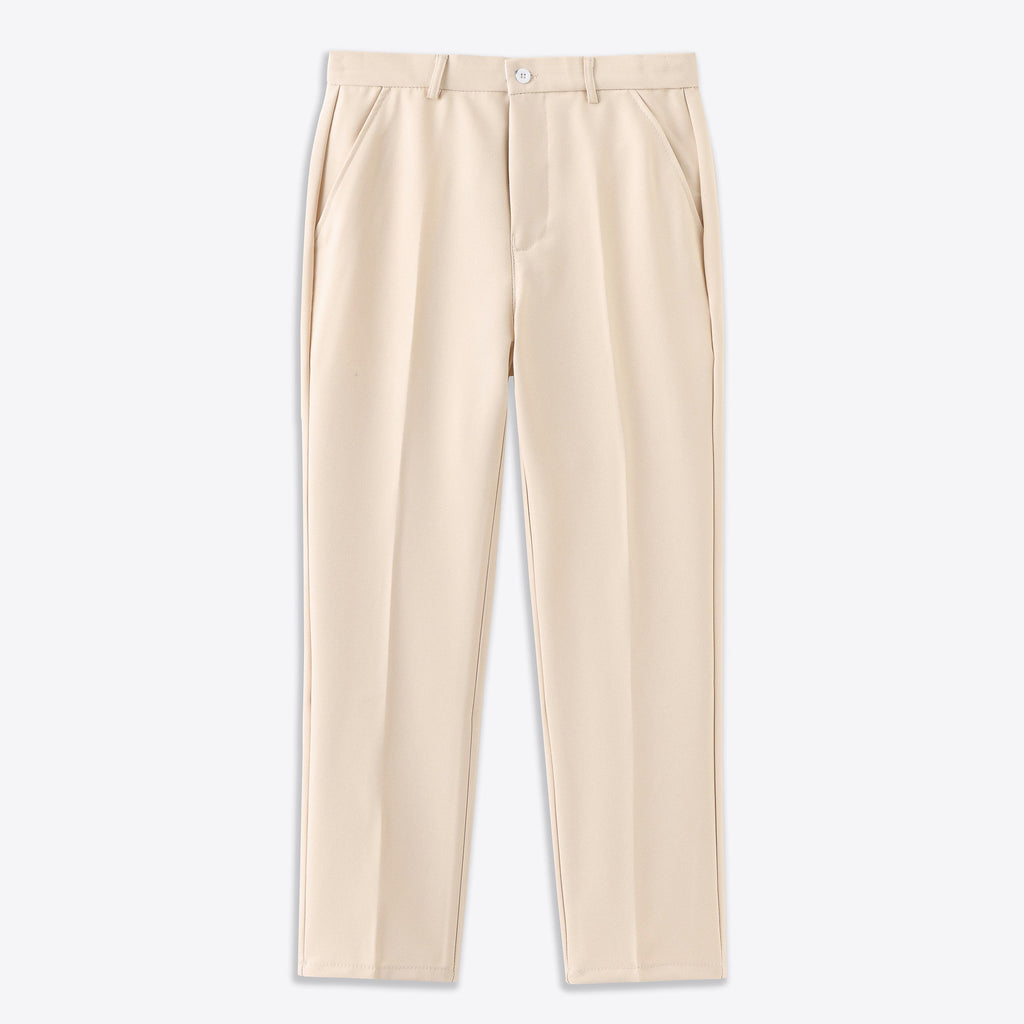 Heritage Hustle Set – Old Money Style Outfit for Men with Wool T-Shirt, Nude Pantalon, Suede Slip-Ons & Wool Vest